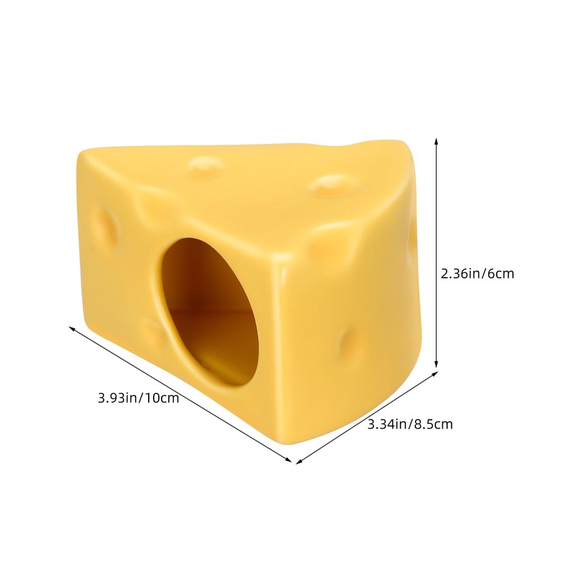 LIOOBO Hamster Hideaway Ceramic Cheese Mold Pet Bed Cooling Effect
