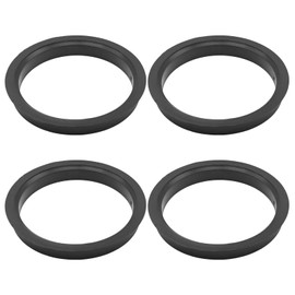 JUUDDENPARTS 4Pcs 66.6 to 57.1 Car Hub Centric Rings, Black Car Wheel Bore Center Plastic Spacer Ring, Replacement for Universal Cars