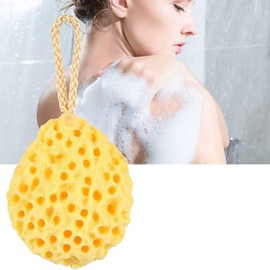 Kit de 2 Esponjas de Baño Naturales para en Forma de Panal de Abeja Estropajos Super Suaves y Sin Látex Exfoliante Corporal Fáciles de Limpiar y Secar Rápidamente Hechas con Materiales Seguros (amarillo y naranja)