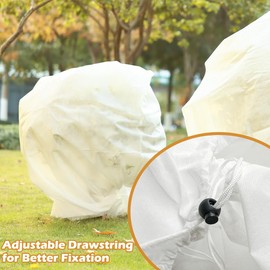4 Pack Plant Covers Freeze Protection for Winter Frost Covers for Outdoor Plants 91” x 62” Plant Frost Protection Covers Frost Cloth Tree Shrub Rose Bush Covers Plant Protector Frost Blanket, White