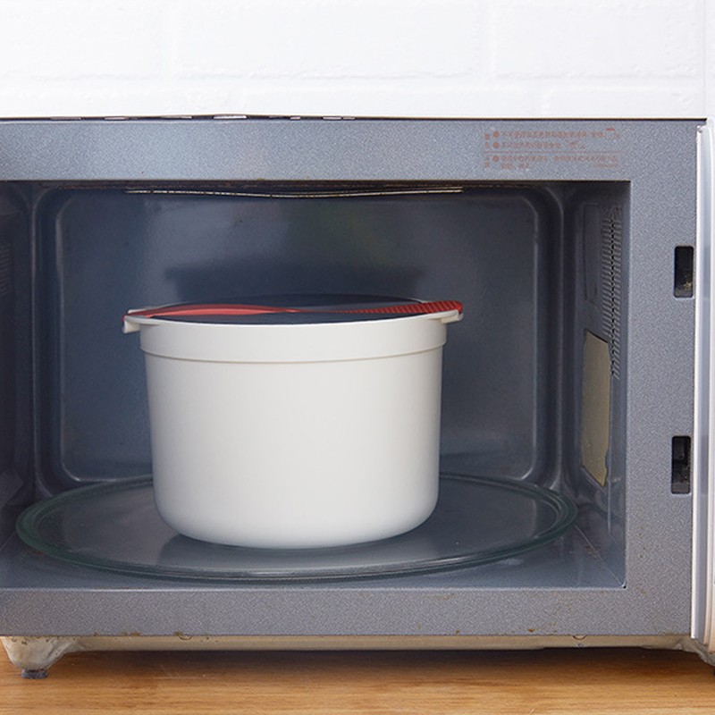 Microwave Rice Cooker 2L Food Grade PP Material Rice Spoon