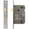 3 Lever Polished Chrome Mortice Sashlock 65mm, Door Lock with