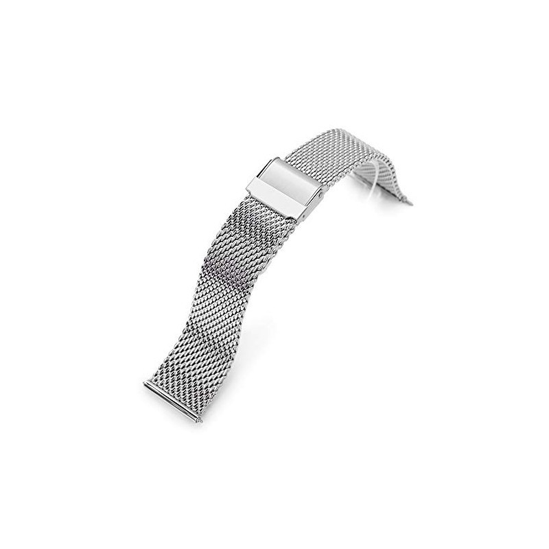 MiLTAT 22mm Quick Release Milanese Mesh Watch Band Tapered Style