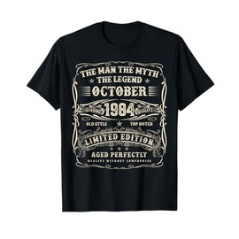 October 1984 41st Birthday Gifts for Men 41 Year Old Bday T-Shirt