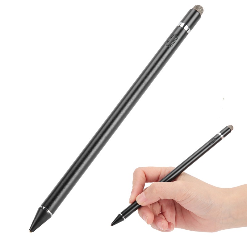 Stylus Pen Black for IOS/Android Universal 2-In-1 Active Capacitive Touch