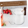 COLLBATH Pour-Over Coffee Kettle Narrow Spout Heat-Resistant Borosilicate Glass Hand
