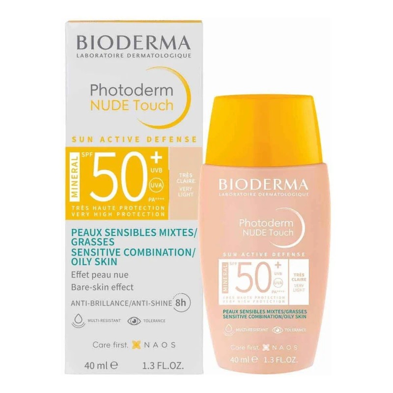 Bioderma Photoderm Nude Touch Spf50 Mixta Grasa Muy Claro
