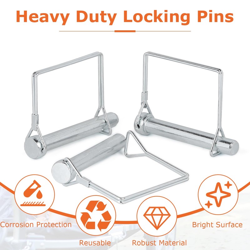 LALAGO 5 x 12 x 80 mm locking pins, one