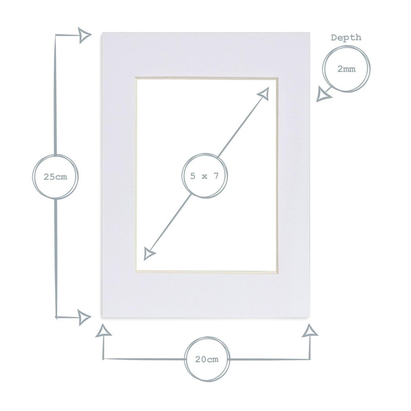 Nicola Spring 10pc Picture Photo Mounts Set - To Fit