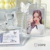 UOPR Transparent Acrylic Pass Case, Commuter Card Case, Coil Chain,