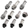 Tunghey 10-Pack GX12 4-Pin Aviation Connector Plug - 5 Female