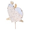 Wooden Wedding Frame Guest Book Drop Box with Stand 80