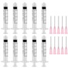 2ML Syringes with 20G Blunt Tip Needles, 10Pcs Shot Syringes