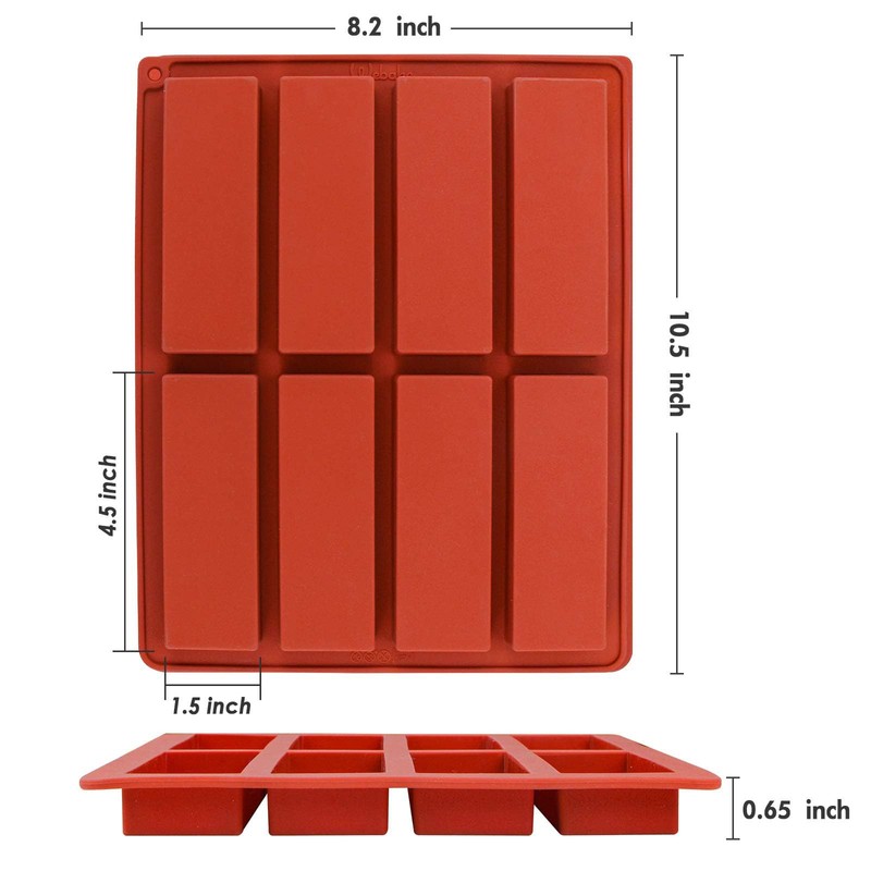 Webake Chocolate Molds Silicone Bar Mold for Granola Cereal Energy