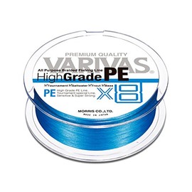 VARIVAS PE Line, High Grade PE X8, 150 m, No. 1, 20lb, Ocean Blue
