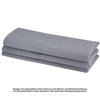 6 x Cotton Waffle Piqué Tea Towels in Grey Kitchen