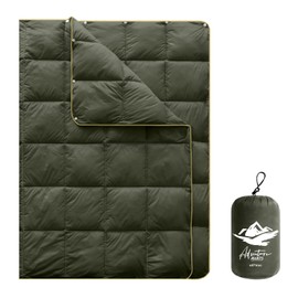 zZFocus Mini Camping Blanket,Lightweight Puffy Blanket Packable Down Alternative Throw Blanket Waterproof Windproof for Outdoors, Travel, Beach, Airplane, Hiking