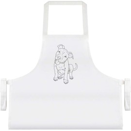 Azeeda 'Adorable Pitbull Puppy' Unisex Cooking Apron (AP00081828)
