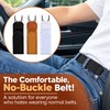 Buckleless Elastic Belt for Men – Adjustable Hook Closure for