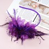 Womens Fascinators Hats Tea Party Hats for Women, Feather Pearl