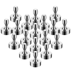 BTLIN Fridge Magnets Strong, Neodymium Magnetic Push Pins Heavy Duty for Kitchen Refrigerator Metal Bulletin Board Office Whiteboard 18pack 12x16mm