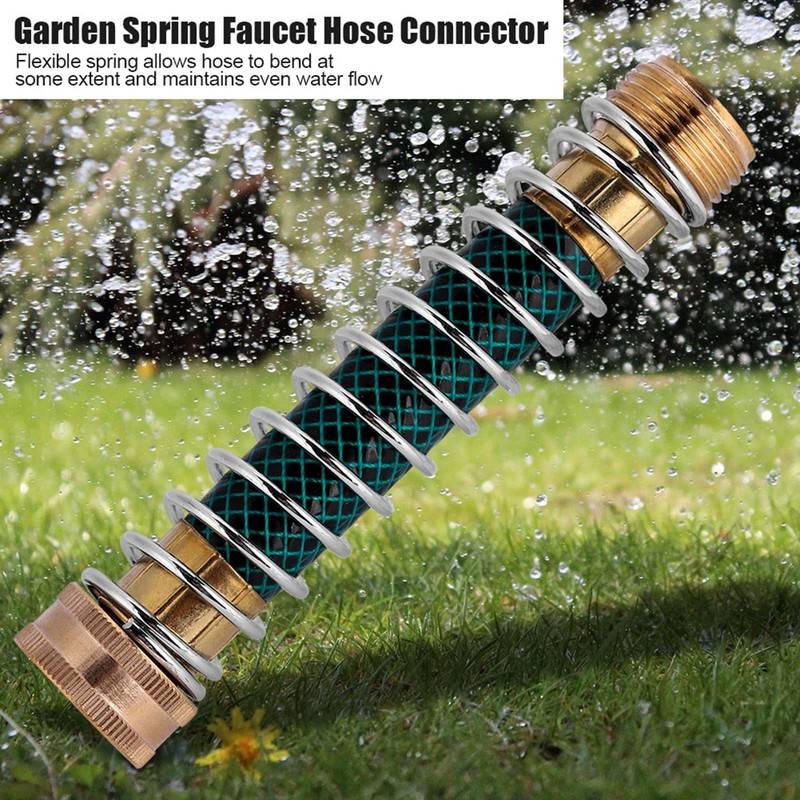 Hztyyier Hose Extension Adapter with Coil Spring Flexible Hose Protector