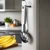 YUNYU Stainless Steel Measuring Spoons Set with Ruler, 5Pcs Kitchen