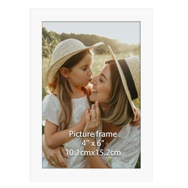 Ditwis Picture Frame, 10 x 15 cm, White, Photo Frame for 15 x 10 cm Photos and Pictures, Wall and Table Stand, Modern Frame for Living Room, Bedroom and Office Spaces