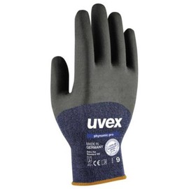 Uvex 60062 9 Phynomic Pro Safety Glove, Size: 9, Blue, Anthracite
