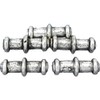 15g Bali Round Tube Beads Antq Silver PLT 17mm Approx