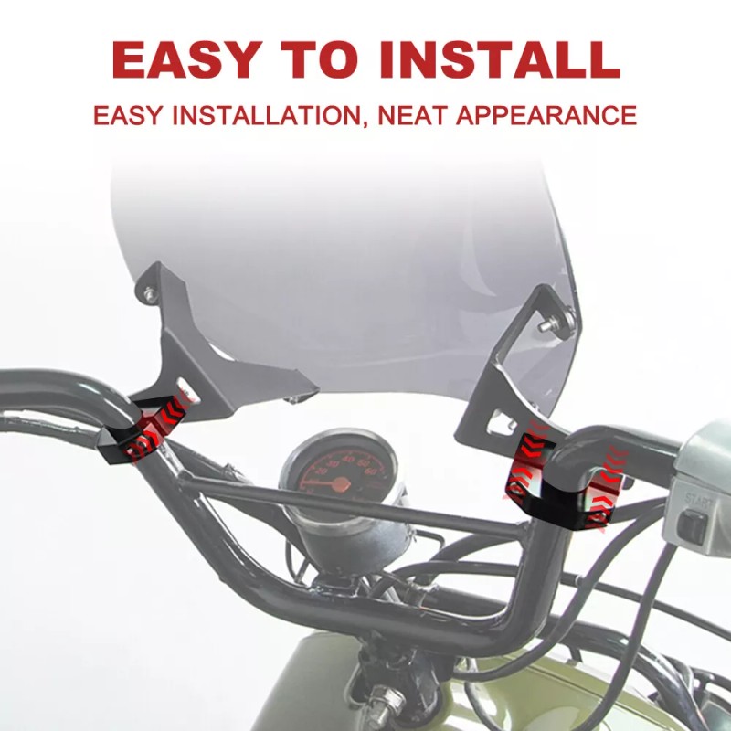 xitomer Fit For 03-24 Honda Ruckus 50 (Zoomer) Front Windshield