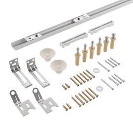 Richelieu Hardware 14028WBC Onward Bi-Fold Door Hardware Kit 72 in (1820 mm), Track White