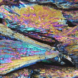 Justinstones Rainbow Coated Black Tourmaline Polished Chips Crushed Tumbled Stone Crystal Healing Embellishments 100 Grams