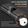 Bwintech 100mm (45/55) Black Cylinder Lock with European Cylinder Lock