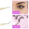 Nogeqi Pack of 2 Nail Tweezers Pointed Double Ended Eyelash
