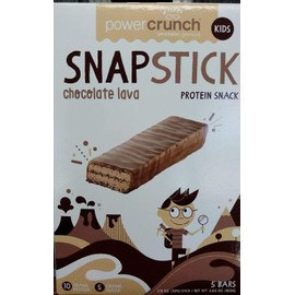 Power Crunch kids Snap Sticks chocolate lava 5ct box of 1