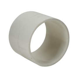 PlumberStop - 4" DWV PVC Slip Repair Coupling (H × H) For Solvent Weld Socket Fittings – Schedule 40 PVC, Non-Pressure Drainage and Vent Systems