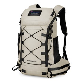 Mountaintop Backpack 35 Litres Hiking Backpacks Adult Trekking Backpack Travel Backpack Hiking Backpack Women Men Daypacks with Rain Cover, 6413-white