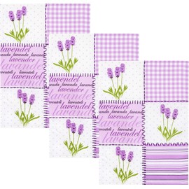 Kracht Tea Towel Half Linen Lavender Size 50 x 70 cm Pack of 3