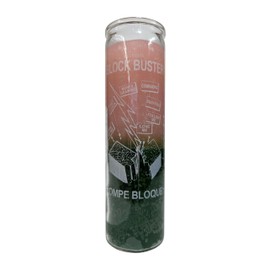 Generic Block Buster (Rompe Bloque) Pink/Green Pillar Candle