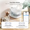Petgugu 2L Cat Water Fountain Smart App Control,8 Layers Filtration