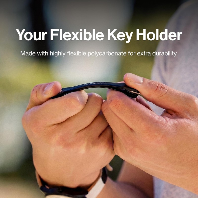 KeySmart Flex - Compact Key Holder and Keychain Organizer