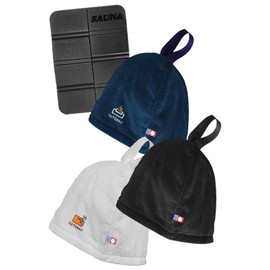 Forward Press Sauna Hat, Imabari Towel, Sauna Mat, Men's, Women's, Sauna Hat, Large, Sauna Goods, Towel Fabric, Washable, grey/solid