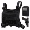 Vdones Running Chest Bag Tactical Running Vest with Pistol Holster