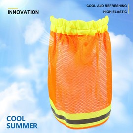 Baluue Reflective Hard Hat Neck Shade Sun Visor Cover for Construction Workers Lightweight Sun Shade with Mesh Design for Enhanced Breathability and Safety