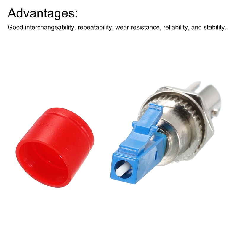 sourcing map Fiber Optical Adapter LC Male-ST Female, Single Mode