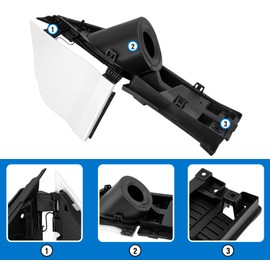 Transit Fuel Door, Fuel Filler Door Kit Compatible with Ford Transit Vans 150 250 350(HD) 2015-2023, Transit Gas Door Replace# CK4Z-5427936-A, CK4Z-5427936-F