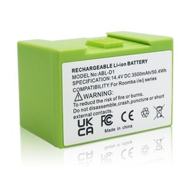 Upgraded 3.5Ah j7 i7 Battery Compatible for iRobot Roomba i7 j7 i3 i3+ i4 i4+ e5 e6 i6 i8 i8+ Replace for ABL-D1 ABL-D2 ABL-F Robot Vacuum 14.4V Battery for 7150 7156 7158 7558 3150 3158 3550, etc.