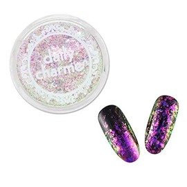 DAILY CHARME Iridescent Nail Art Mermaid Flakes Decoration (Mermaid Andrina), Iridescent Nail Art Glitter Decoration, Ultra Sparkly Mermaid Nail Glitter, Home DIY/Nail Salon Manicure