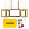 Self Cut System Gold Plated 3 Way Mirror with Lights